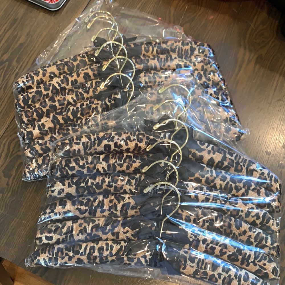 Currently IRL Closet 3/$15 Satin cheetah lingerie hangers (pack of 6) - Picture 3 of 3